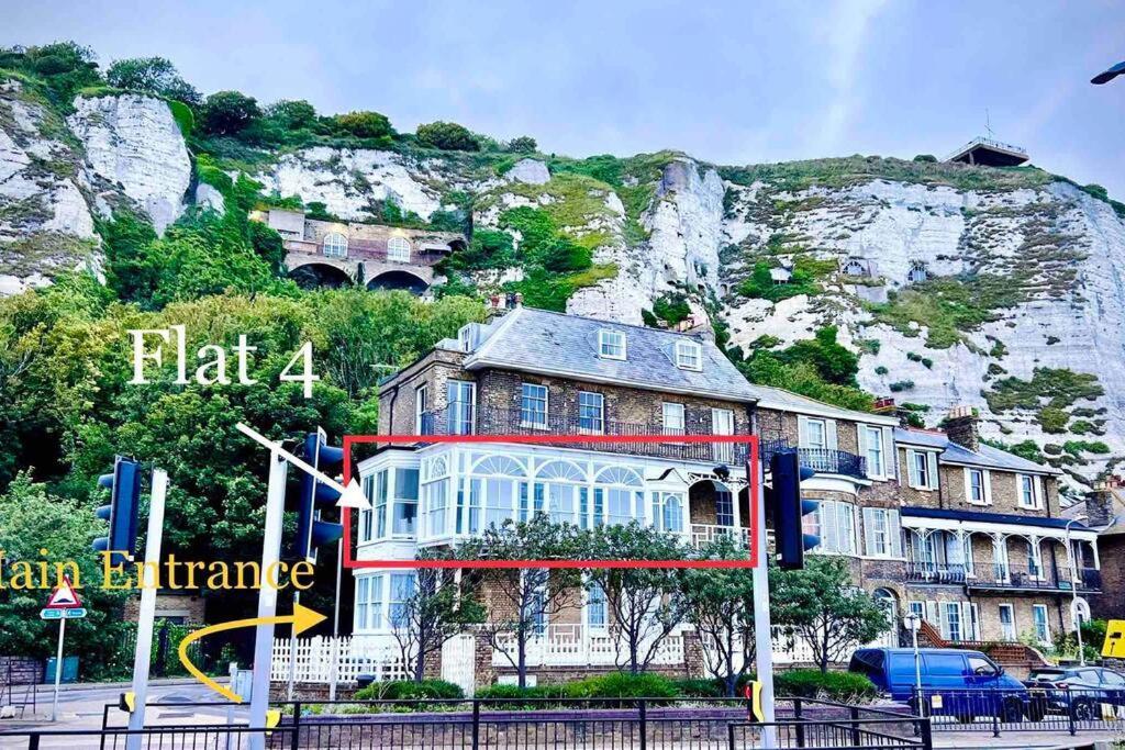 Flat 4 Marine Parade House, 1 East Cliff- Next To Dover Port, White Cliffs, Beach, Castle Luaran gambar
