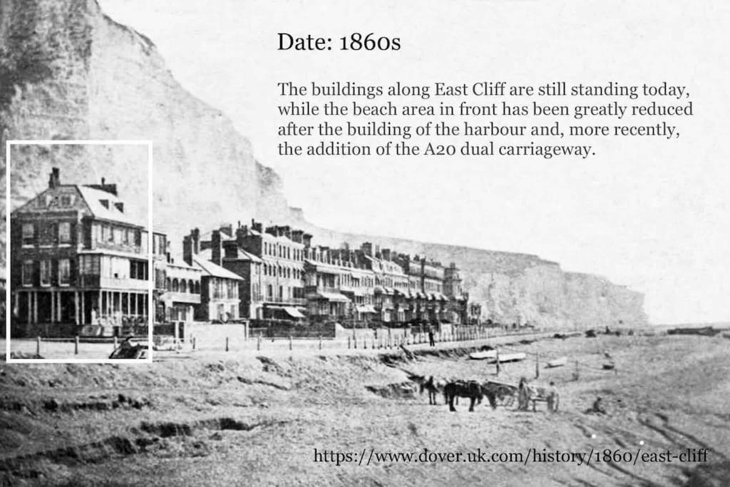 Flat 4 Marine Parade House, 1 East Cliff- Next To Dover Port, White Cliffs, Beach, Castle Luaran gambar
